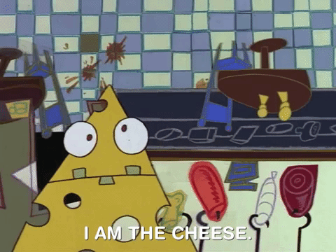 I Am The Cheese Cartoon GIF