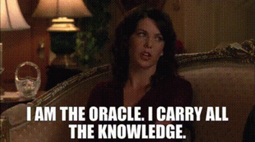 I Am The Oracle I Carry All The Knowledge GIF