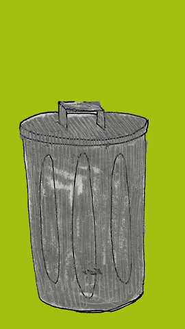 I Am Trash Scribble Art GIF