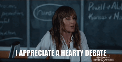 I Appreciate A Hearty Debate Nikki Deloach GIF