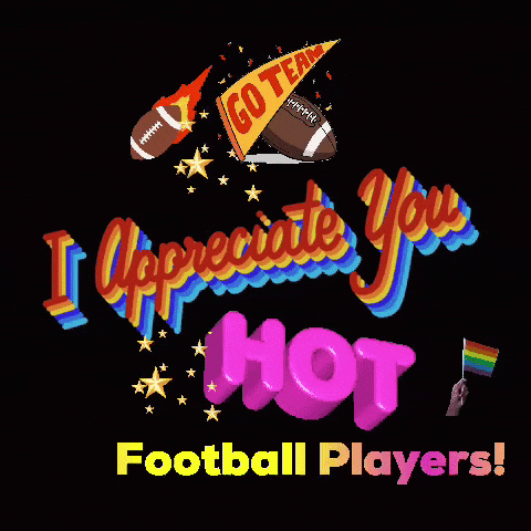 I Appreciate You Hot Football Players Poster