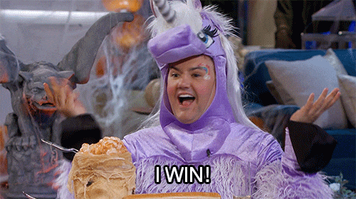 I Believe That We Will Win Unicorn Mascot GIF