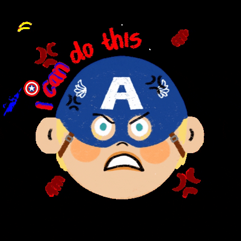 I Can Do This All Day Captain America Drawing GIF