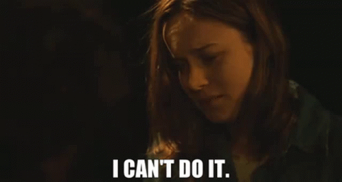 I Cant Do It Sad Girl Hopeless Response GIF