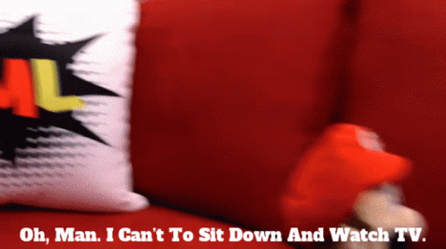 I Cant Sit Down Super Mario Plush GIF