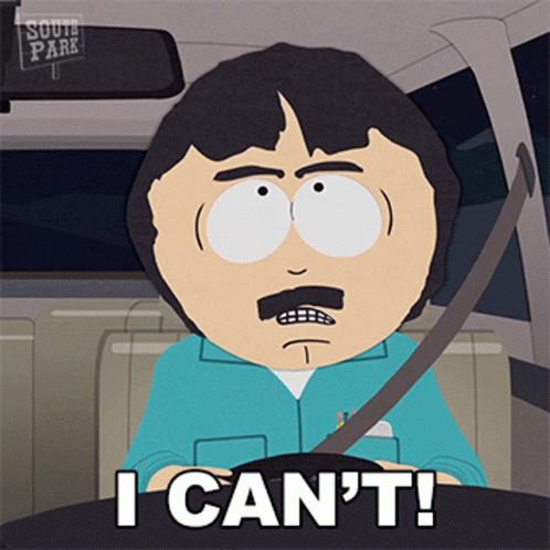 I Cant Randy Marsh South Park GIF