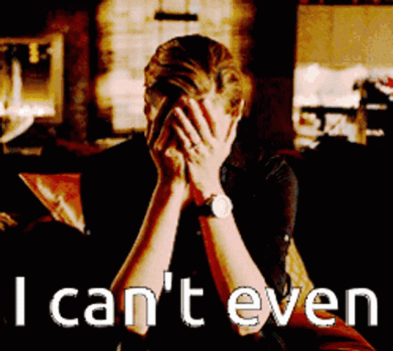 I Cant Even Stana Katic Face Palm GIF