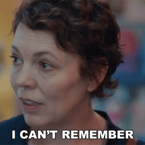 I Cant Remember Much Actually Leda Caruso GIF