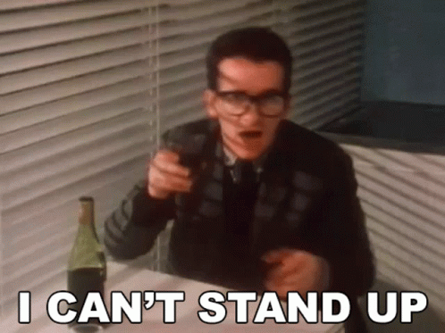 I Cant Stand Up Young Elvis Costello GIF