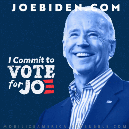 I Commit to Vote for Joe Biden Poster