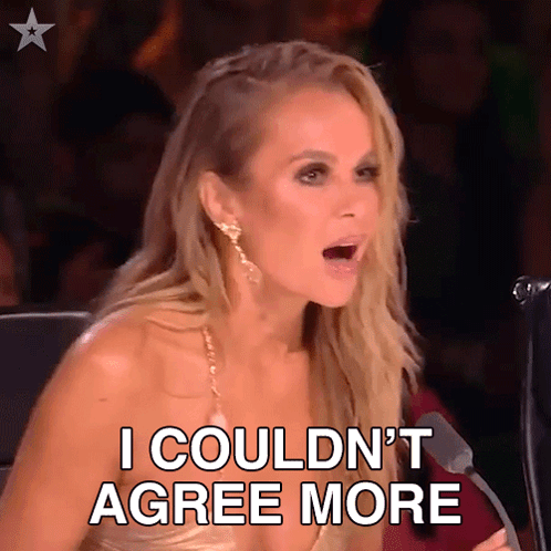 I Concur Amanda Holden America's Got Talent GIF