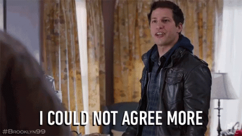 I Concur Andy Samberg Couldn't Agree More GIF