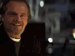 I Concur Sinister Nod Jack Nicholson GIF