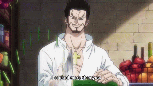 I Cooked More Than You Mihawk GIF