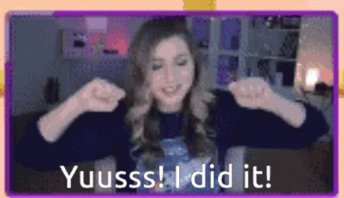 I Did It Katie Wilson Celebrating GIF