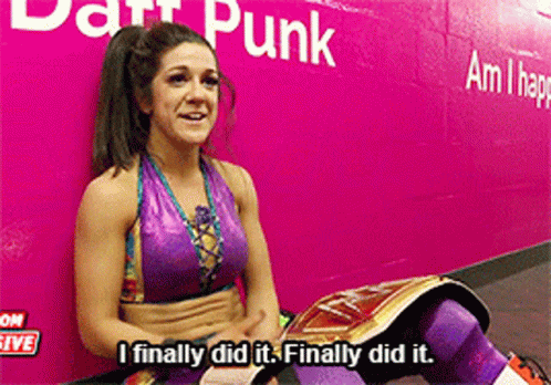 I Did It Bayley Female Wrestler Wwf GIF