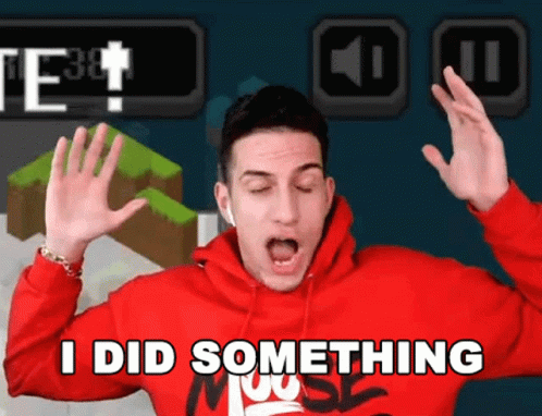 I Did It Australian Youtuber Flustered GIF