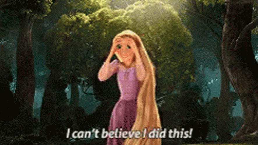 I Did It Ecstatic Rapunzel Tangled GIF