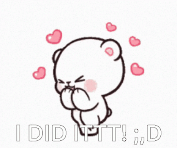 I Did It Giggly Cartoon Milk GIF