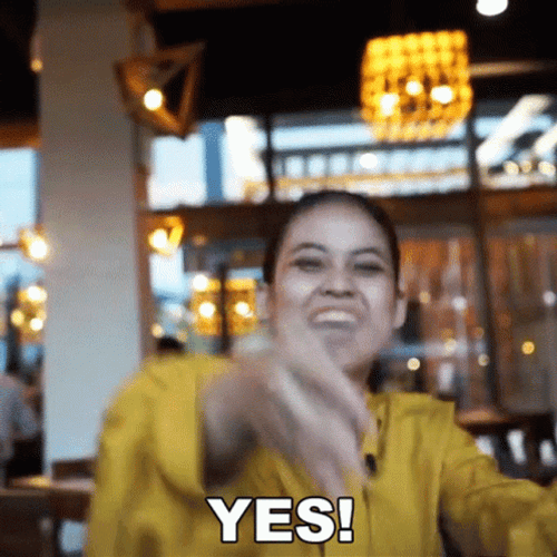 I Did It Yes Putri Berhasil Fist Pump GIF