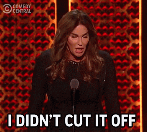 I Didn't Cut It Off Cut Someone Off GIF