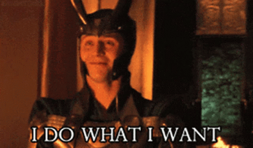 Tom Hiddleston I Do What I Want GIF