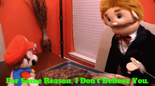 I Don't Believe You Mr.goodman Puppet GIF