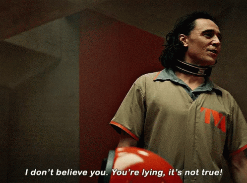 I Don't Believe You Tom Hiddleston GIF