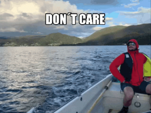 Boating I Don't Care GIF