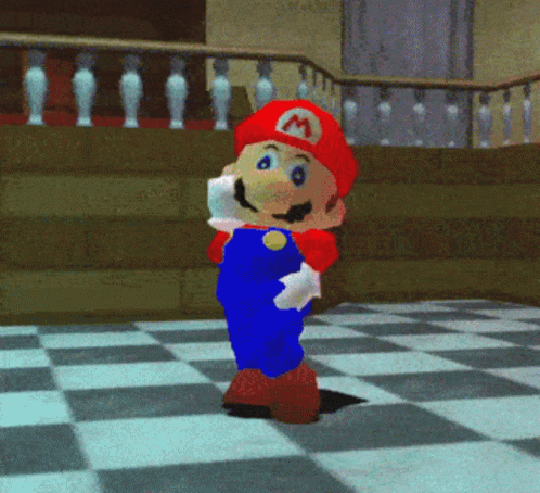 Super Mario I Don't Care I Didn't Ask GIF