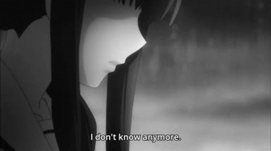 I Don't Know AnymoreDepressed Anime GIF