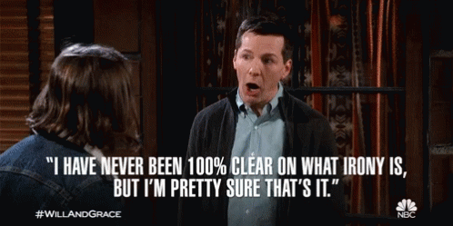 I Don't Know What Irony Is GIF