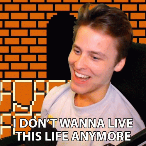 I Don't Want To Be Around Anymore Guy GIF