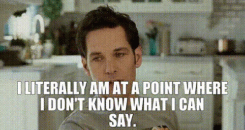 I Dont Know What I Can Say Paul Rudd GIF
