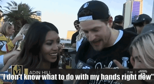 I Dont Know What To Do With My Hands Adin Hill GIF