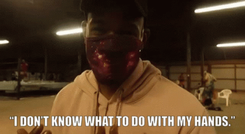 I Dont Know What To Do With My Hands Clueless Rider GIF