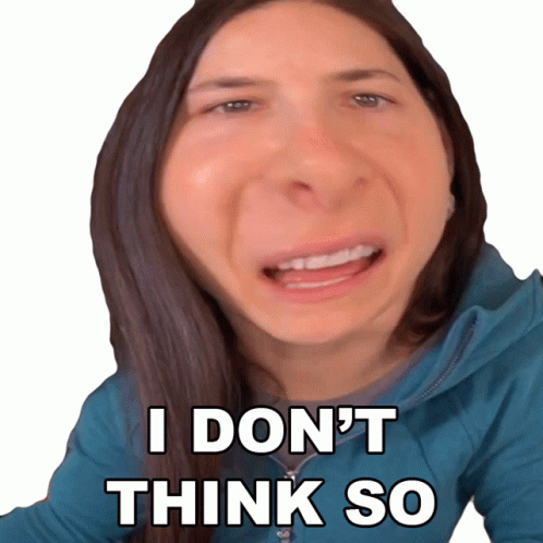 I Dont Think So Christine Rotenberg GIF