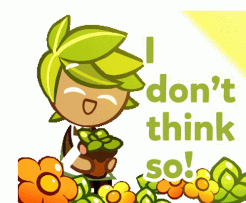 I Dont Think So Herb Cookies Sticker GIF