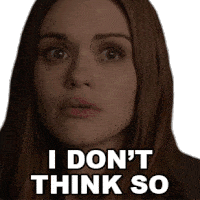 I Dont Think So Lydia Martin Sticker GIF