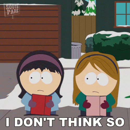 I Dont Think So South Park Jenny Simmons GIF