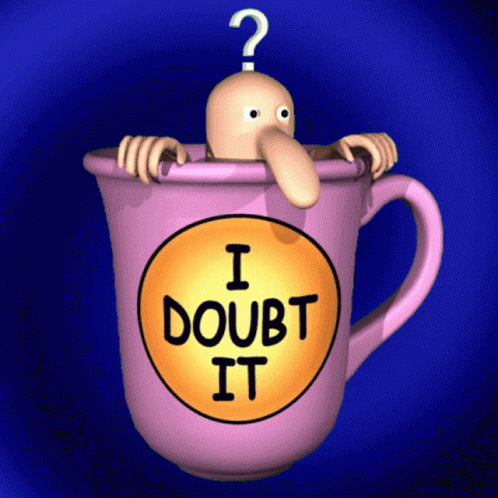 I Doubt It Mug Animated GIF