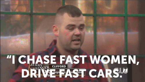 I Drive Fast Cars Man In Checkered Shirt GIF