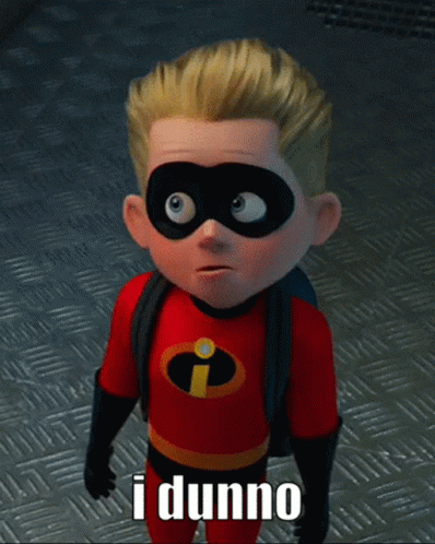 Dash Incredibles I Dunno GIF