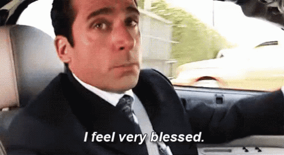 I Feel Very Blessed Michael Scott GIF