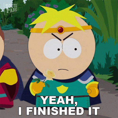 I Finished It Eric Cartman South Park GIF