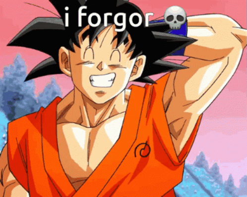 I Forgot Goku Drip GIF
