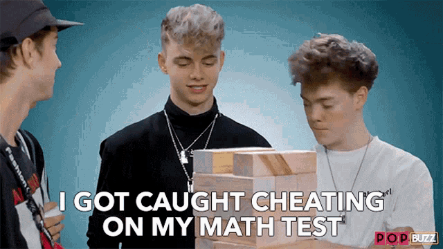 I Got Caught Cheating On My Math Test GIF