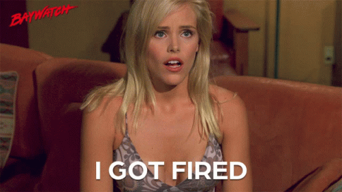 I Got Fired Blonde Girl GIF