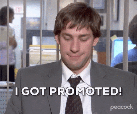 I Got Promoted The Office Jim Halpert GIF