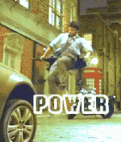 I Got The Power Stomping A Car GIF